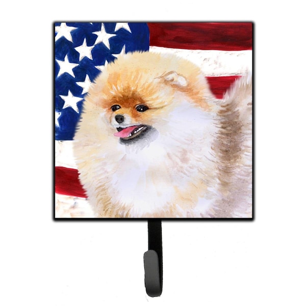 Carolines Treasures Pomeranian Patriotic Leash or Key Holder BB9682SH4 - main